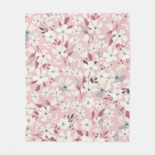 Spring flowery pattern. Seamless floral background Fleece Blanket