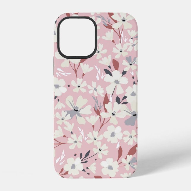 Spring flowery pattern. Seamless floral background iPhone Case (Back)