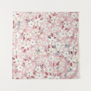 Spring flowery pattern. Seamless floral background Tapestry