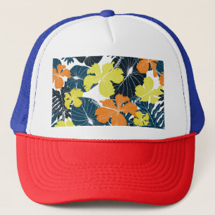 Spring Flowery: Vintage Floral Texture Trucker Hat