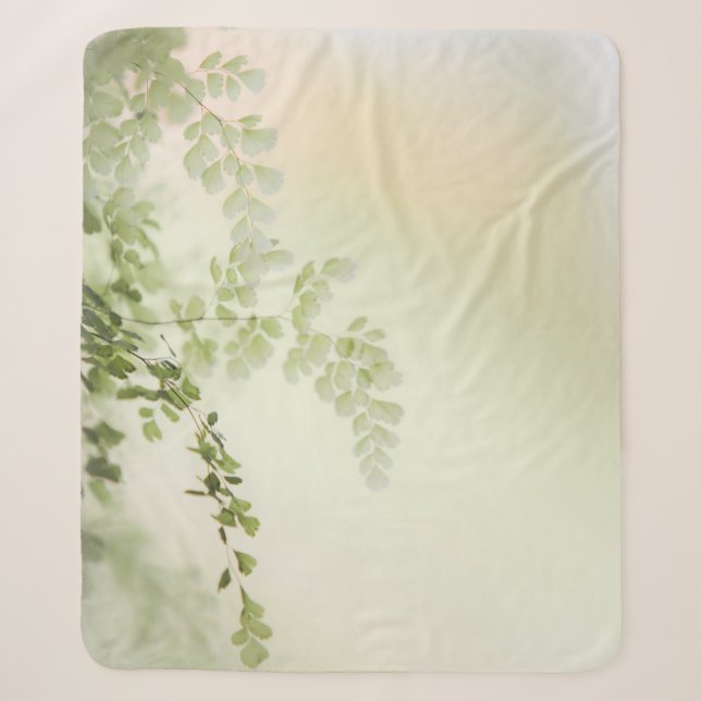 Spring Foliage Sherpa Blanket (Front)