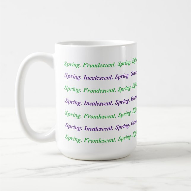 Spring For Words Coffee Mug (Left)