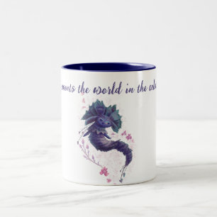 spring forest animal Two-Tone coffee mug