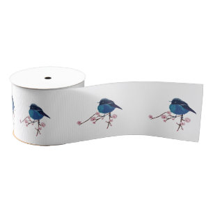 Spring Friend Bird Grosgrain Ribbon