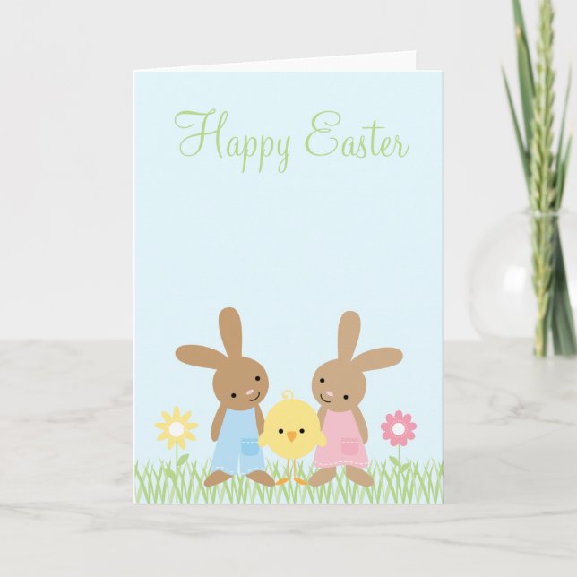 Spring Friends Easter Greeting Cards (Front)