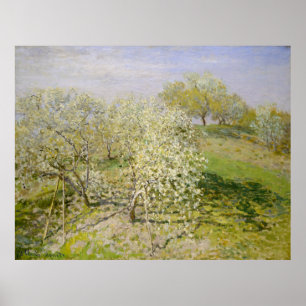 Spring (Fruit Trees in Bloom) Claude Monet Poster