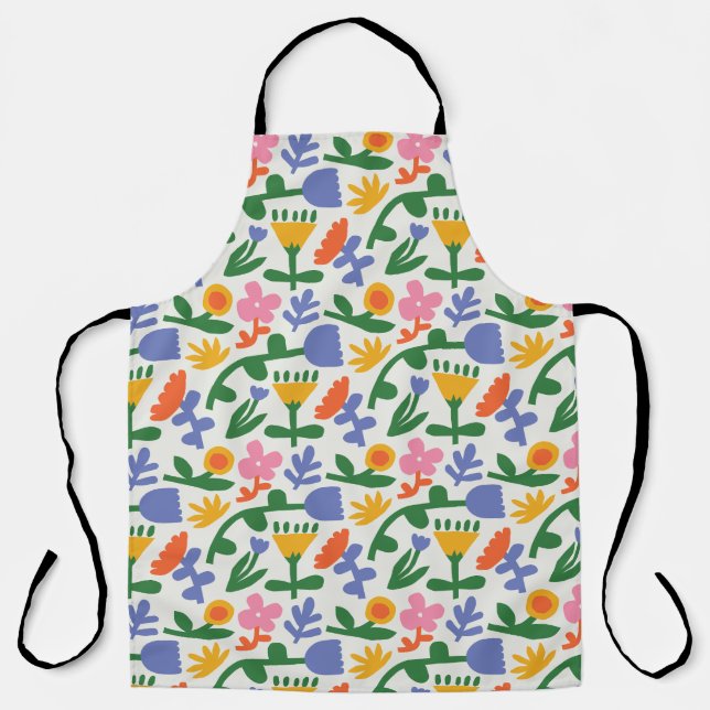 Spring Fun Floral  Apron (Front)