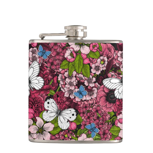 Spring garden 2 hip flask (Front)