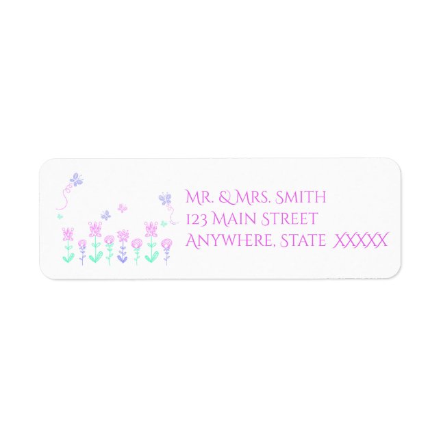 Spring Garden Address Labels (Front)