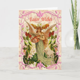 Spring Garden Angel Easter Card