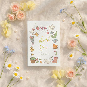 Spring Garden Baby Shower Thank You Card