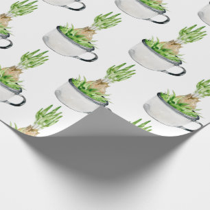 Spring Garden Bulb Floral Plant  Wrapping Paper