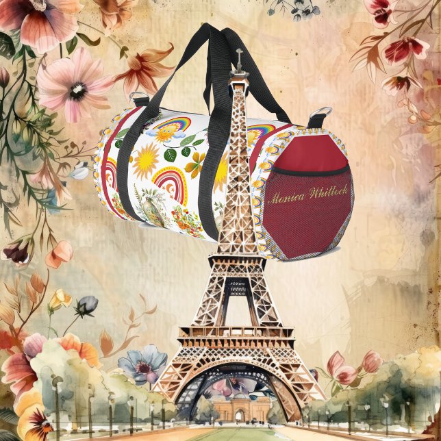 Spring Garden Butterfly Rainbow Sunshine Greenery Duffle Bag (Spring Garden Butterfly Rainbow Sunshine Greenery Duffle Bag)