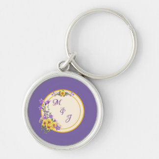 Spring Garden Collection Cream Key Ring