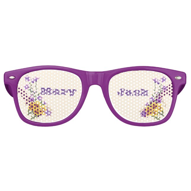 Spring Garden Collection Cream Retro Sunglasses (Front)