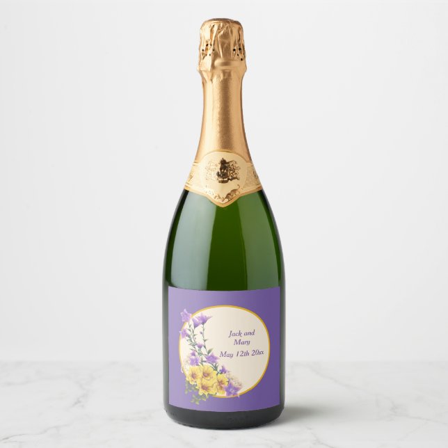 Spring Garden Collection Cream Sparkling Wine Label (Front)