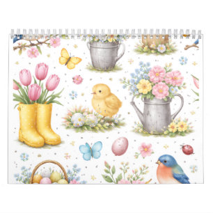 Spring Garden Easter Calendar