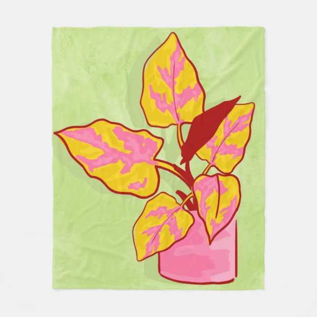 Spring Garden Fleece Blanket (Front)