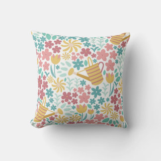 Spring Garden Floral Pattern Cushion