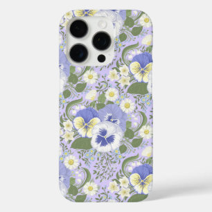 Spring Garden flowers on lavender iPhone 16 Pro Case