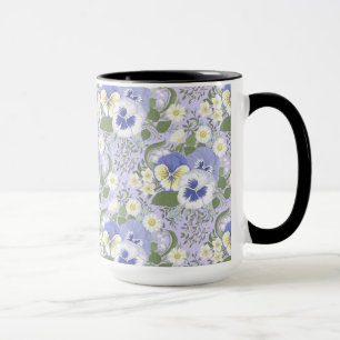 Spring Garden flowers on lavender Mug