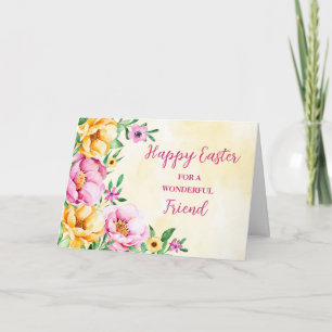 Spring Garden Friend Happy Easter Holiday Card