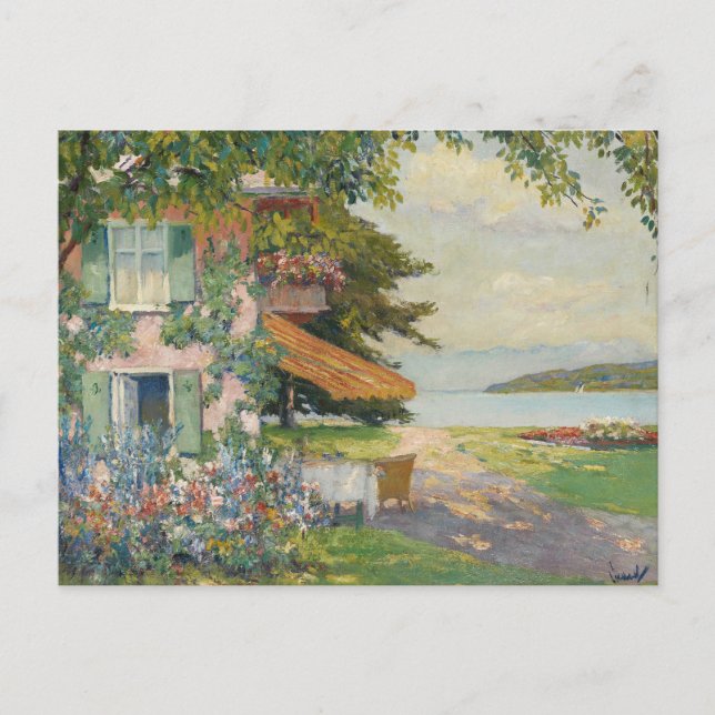 Spring Garden in Starnberg | Edward Cucuel Postcard (Front)