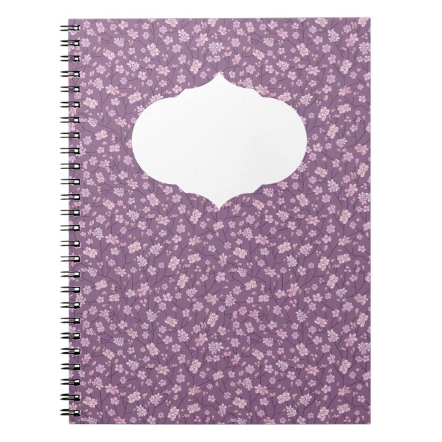 Spring Garden Mother's Day Asian Flowers Japanese Notebook (Front)