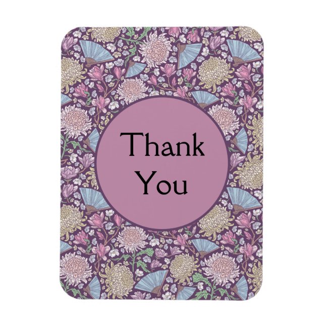 Spring Garden Mother's Day Chrysanthemum Mum Japan Magnet (Vertical)