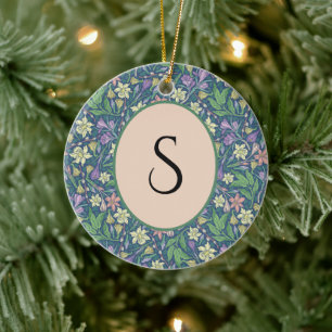 Spring Garden Mother's Day Daffodils Crocuses Ceramic Ornament