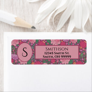 Spring Garden Mother's Day Japanese Return Address Label