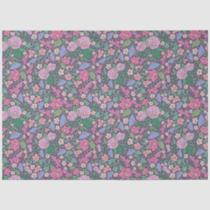 Spring Garden Mother's Day Poppies Japanese Fans Tissue Paper