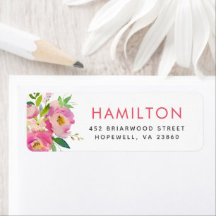 Spring Garden Personalised Return Address Labels