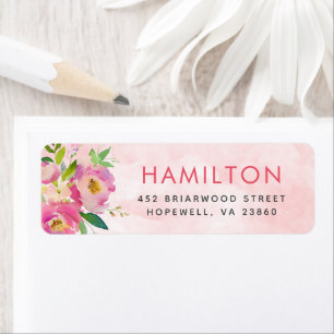 Spring Garden Personalised Return Address Labels