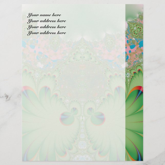 Spring Garden Personalized Letterhead (Front)