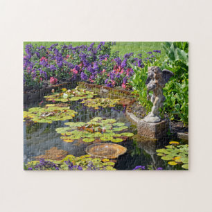 Spring garden pond jigsaw puzzle