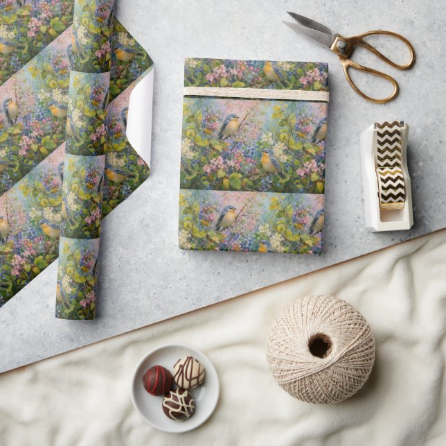 Spring Garden Symphony Wrapping Paper (Crafts)