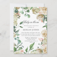 spring garden virtual Shower Invitation