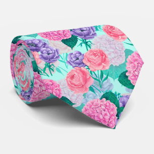 Spring garden watercolor 2 tie