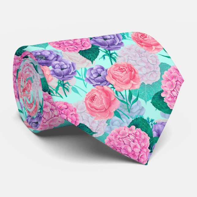 Spring garden watercolor 2 tie (Rolled)