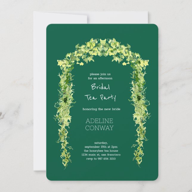 Spring Gate Garden Bridal Shower Celebration Invitation (Front)