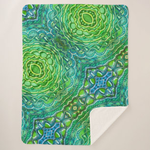 Spring Gems Sherpa Blanket