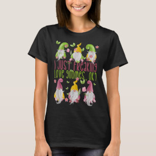 Spring Gnome For Summer I Just Freaking Love Gnome T-Shirt