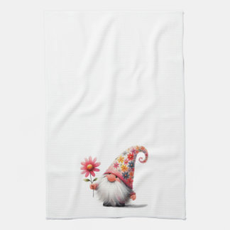 Spring Gnome Kitchen Towel