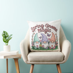 Spring Gnome Magic Cushion