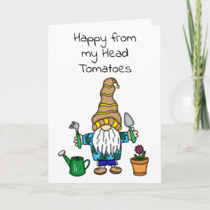 Spring Gnome ready to Garden Card