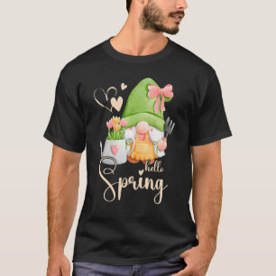 Spring, gnome with flowers, flower care, florist T-Shirt