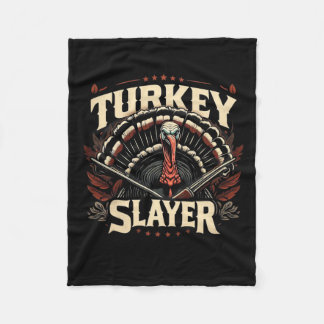 Spring Gobbler Non Camoflauge Turkey Slayer Turkey Fleece Blanket