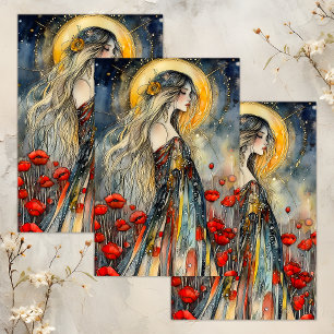 SPRING GODDESS DECOUPAGE TISSUE PAPER