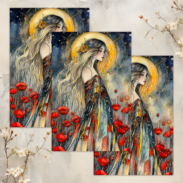 SPRING GODDESS DECOUPAGE TISSUE PAPER (SPRING GODDESS DECOUPAGE TISSUE PAPER)